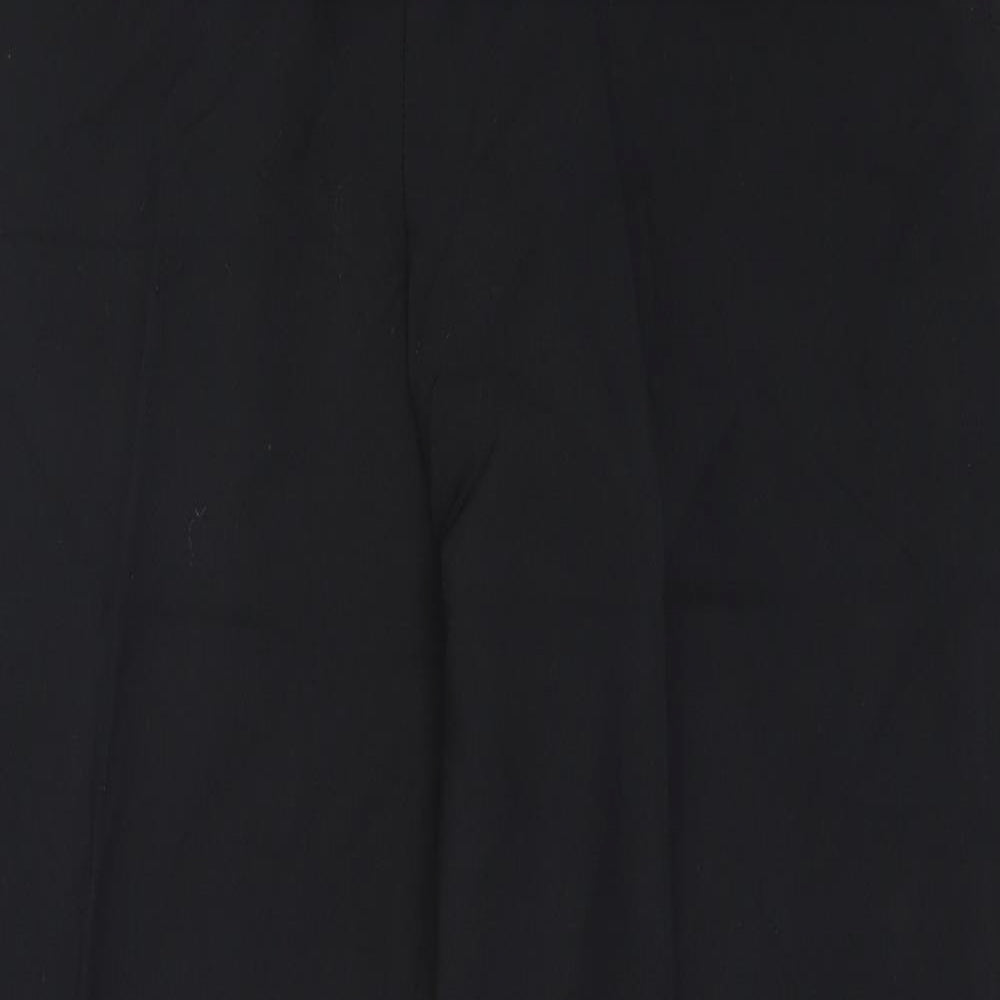 Marks and Spencer Womens Black  Polyester Trousers  Size 14 L30 in Regular