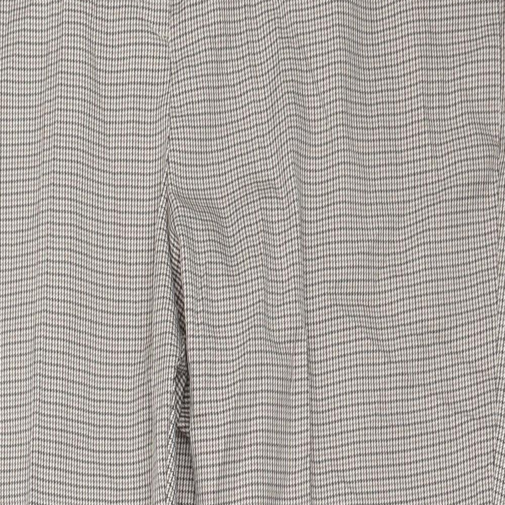 F&F Womens Beige  Polyester Trousers  Size 14 L27 in Regular