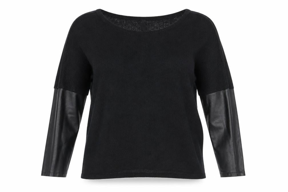 H&M Womens Black Round Neck  Viscose Pullover Jumper Size S