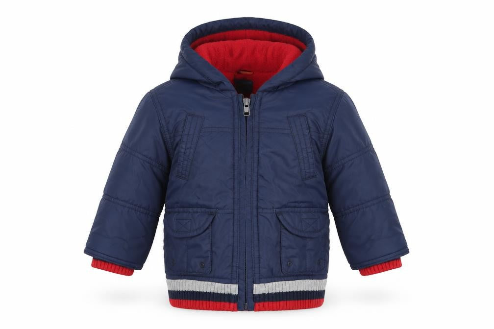 MINIMODE Boys Blue   Basic Coat Coat Size 6-9 Months