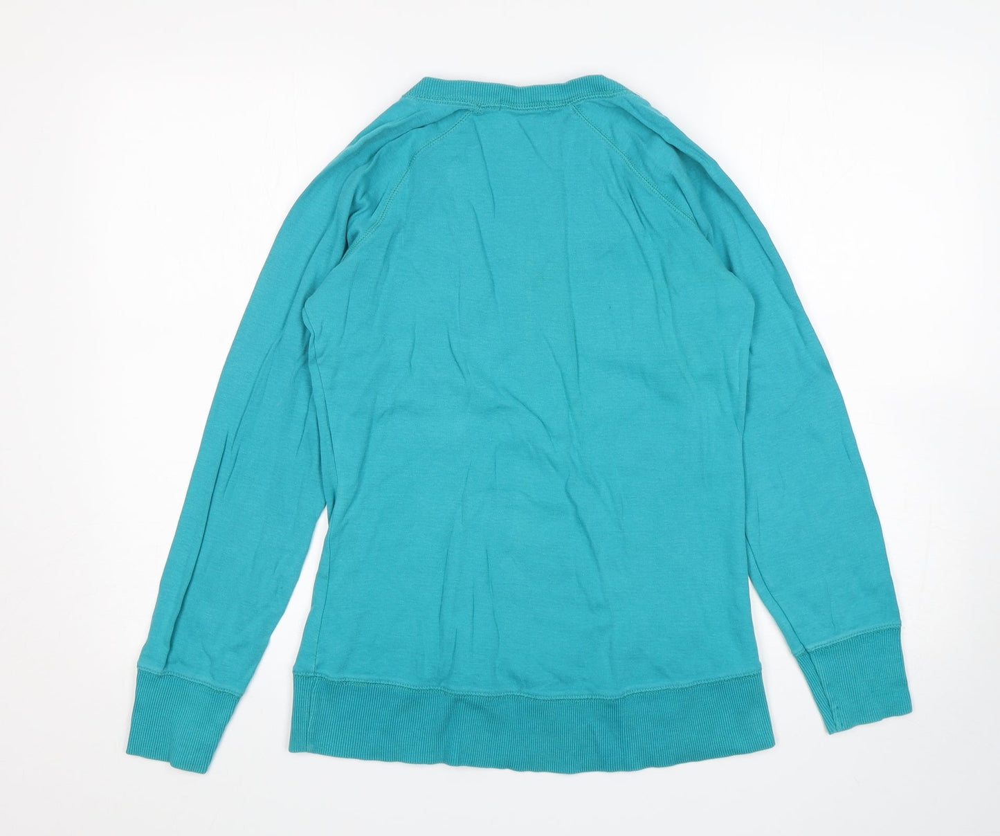 George Womens Green  Cotton Pullover Sweatshirt Size 10