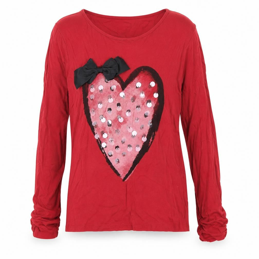 Gap Girls Red  Cotton Basic T-Shirt Size 12-13 Years Round Neck
