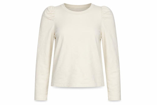 Monkl Womens Beige  Cotton Pullover Sweatshirt Size 2XS