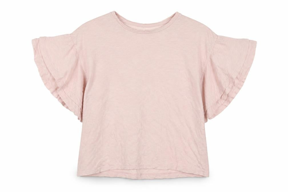 New Look Womens Pink  Modal Basic T-Shirt Size 8 Round Neck