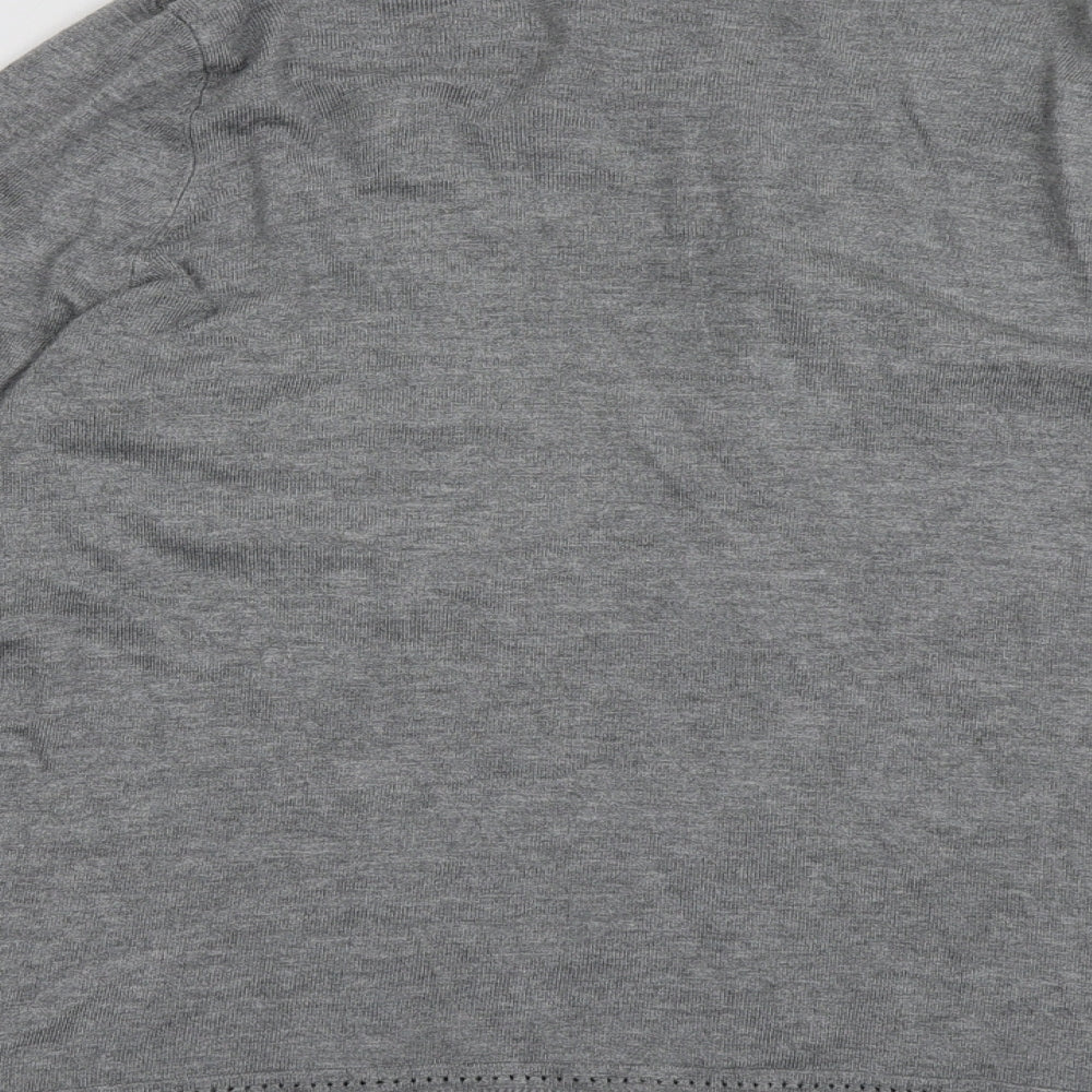 sainsburys Womens Grey Scoop Neck  Viscose Cardigan Jumper Size 16