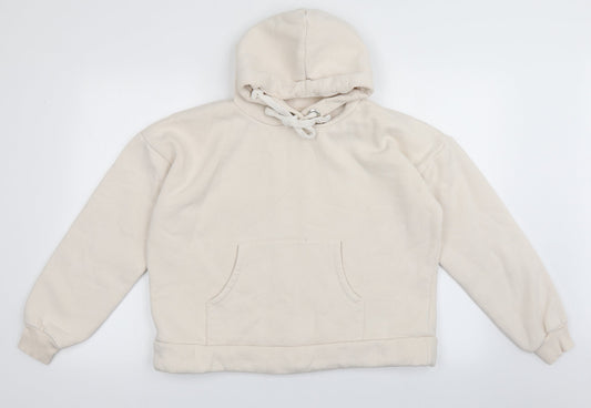 Chelsea peers Womens Beige  Cotton Pullover Hoodie Size M  Pullover
