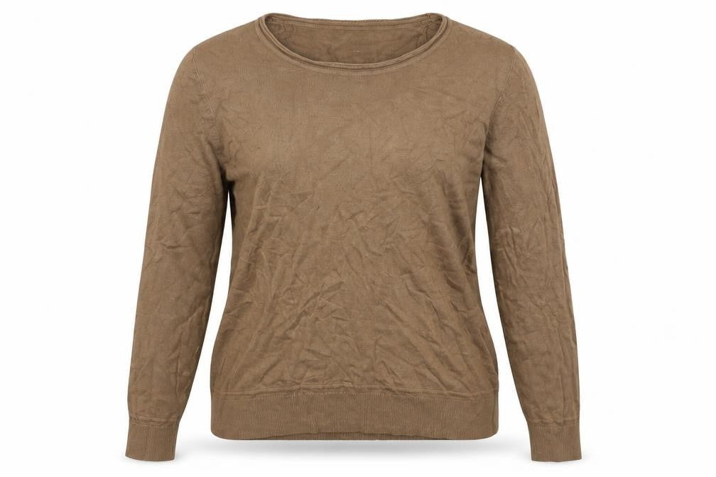 sainsburys Womens Brown Collared  Viscose Pullover Jumper Size 14