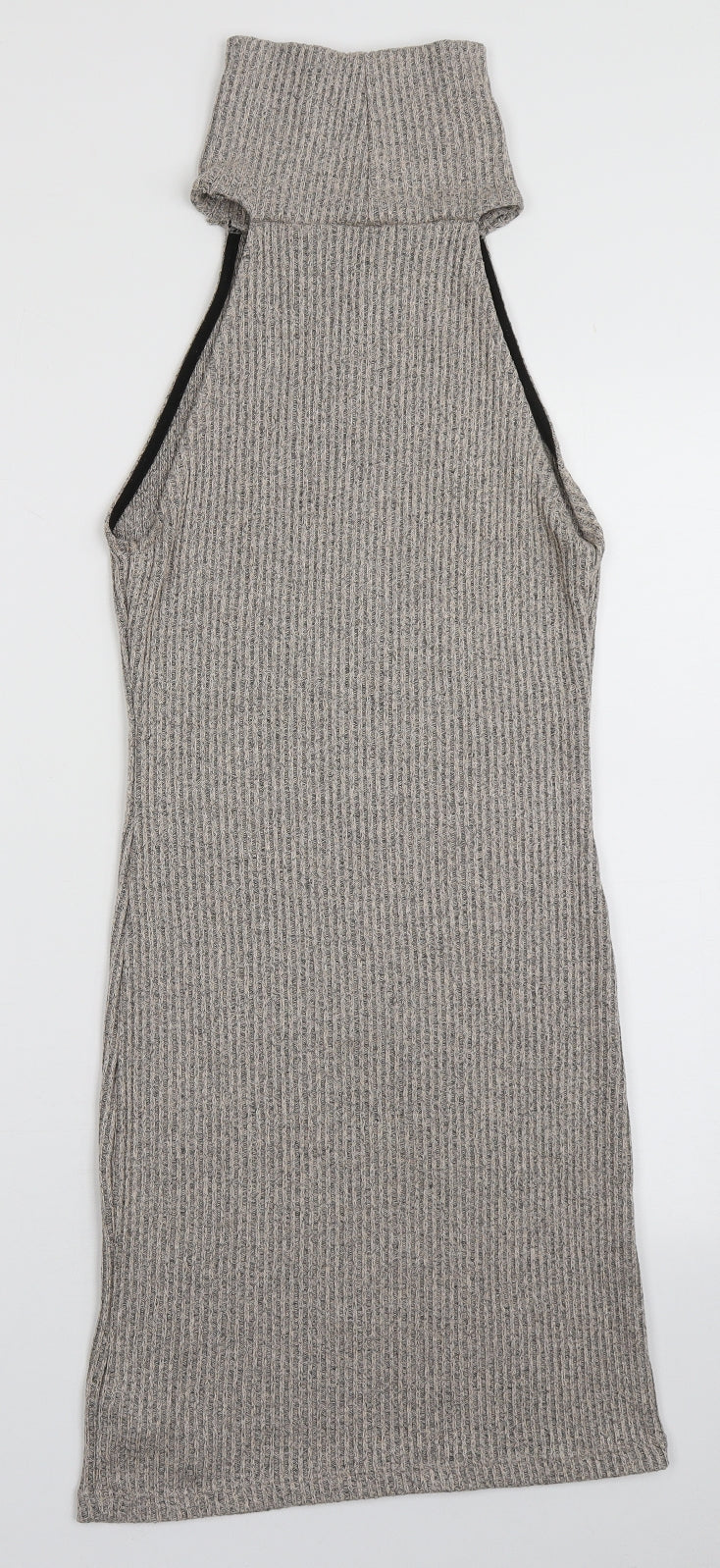 Topshop Womens Brown  Polyester A-Line  Size 10  High Neck Pullover