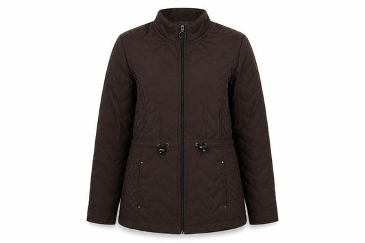 EWM Womens Brown   Puffer Jacket Jacket Size 14  Zip