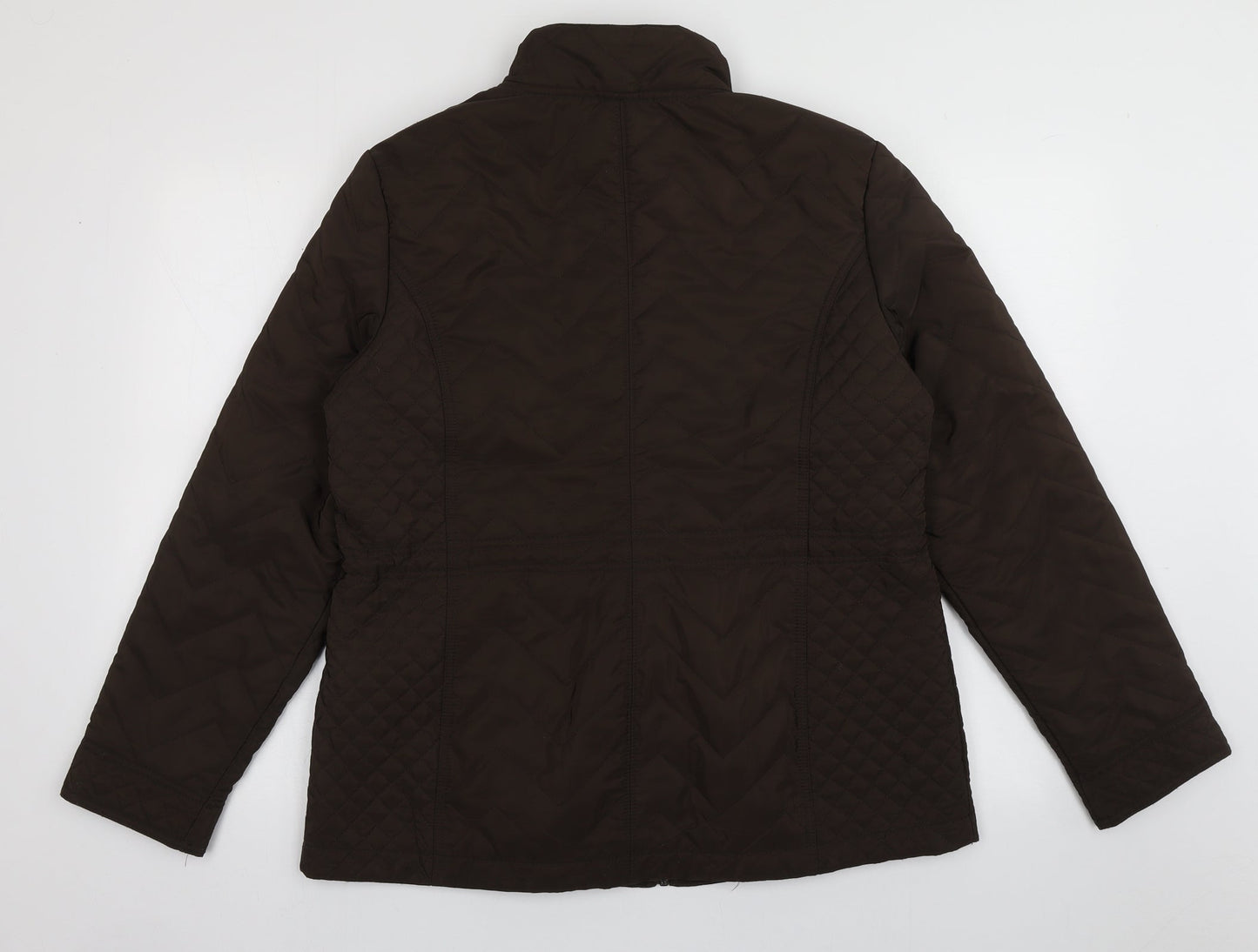 EWM Womens Brown   Puffer Jacket Jacket Size 14  Zip