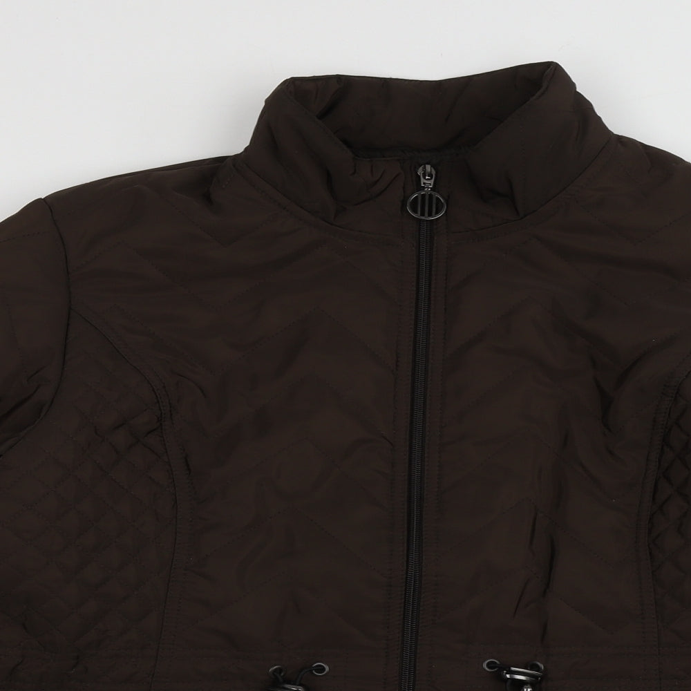 EWM Womens Brown   Puffer Jacket Jacket Size 14  Zip