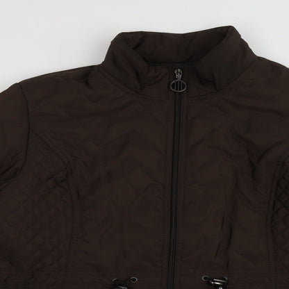 EWM Womens Brown   Puffer Jacket Jacket Size 14  Zip
