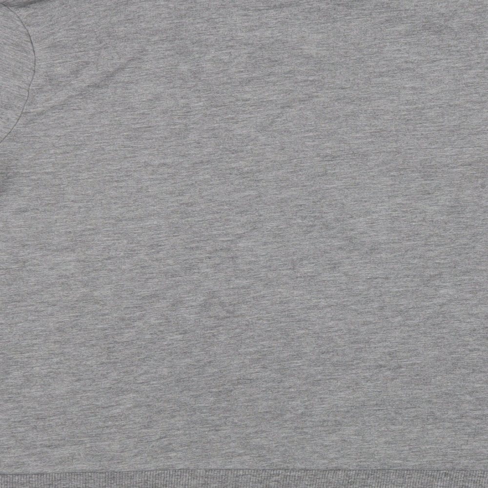 New Look Womens Grey  Cotton Pullover Sweatshirt Size 14
