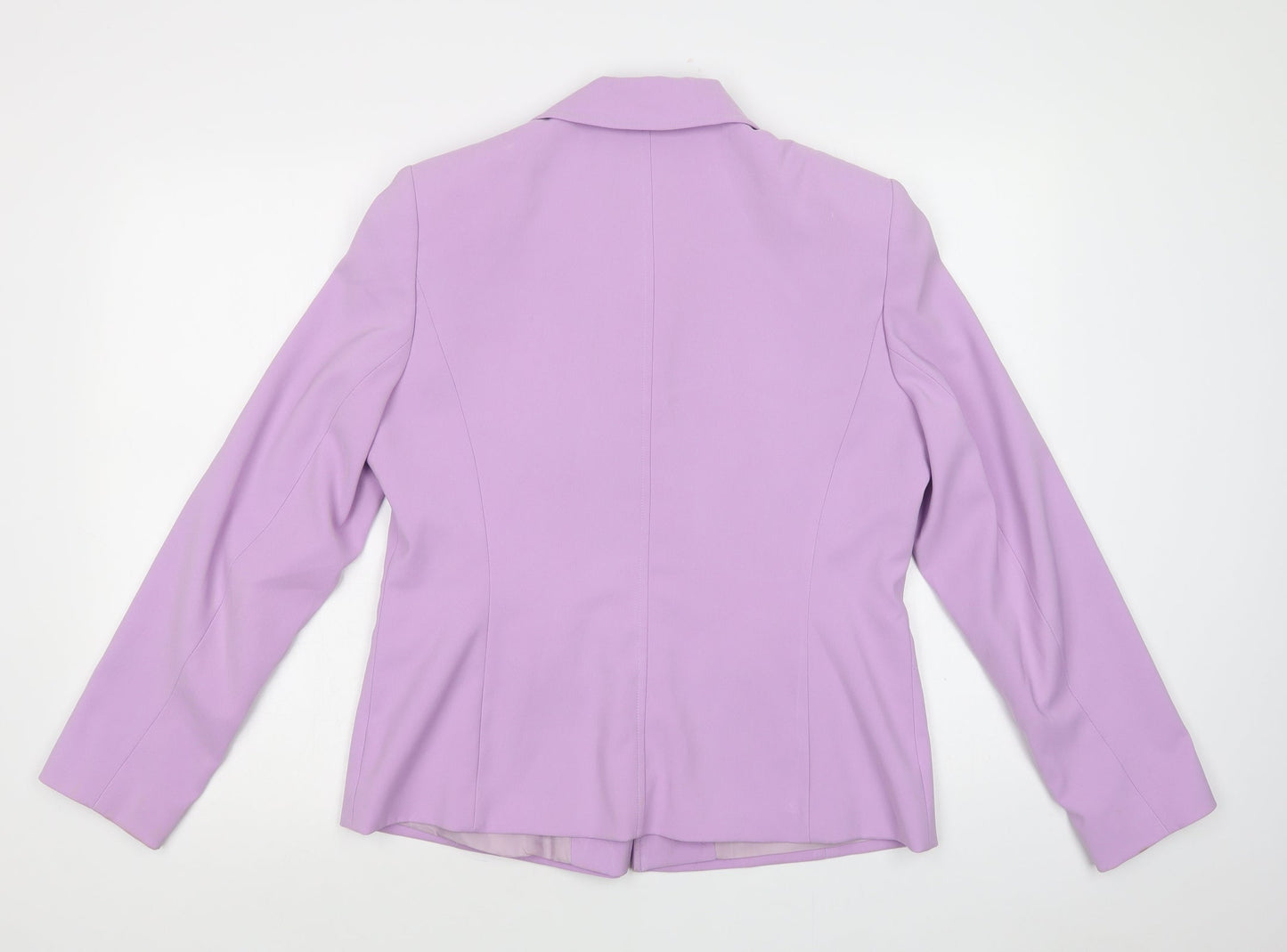 Warp + Weft Womens Purple   Jacket Blazer Size 14  Button