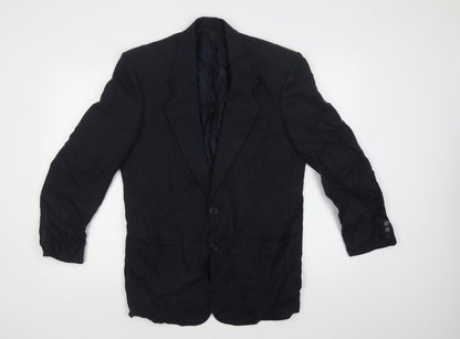 Conqueror Mens Blue   Jacket Blazer Size 38  Button