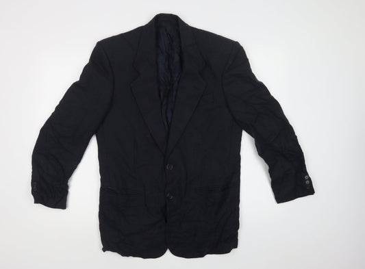 Conqueror Mens Blue   Jacket Blazer Size 38  Button