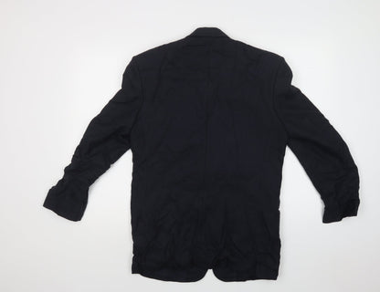 Conqueror Mens Blue   Jacket Blazer Size 38  Button