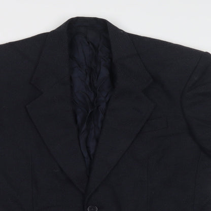 Conqueror Mens Blue   Jacket Blazer Size 38  Button