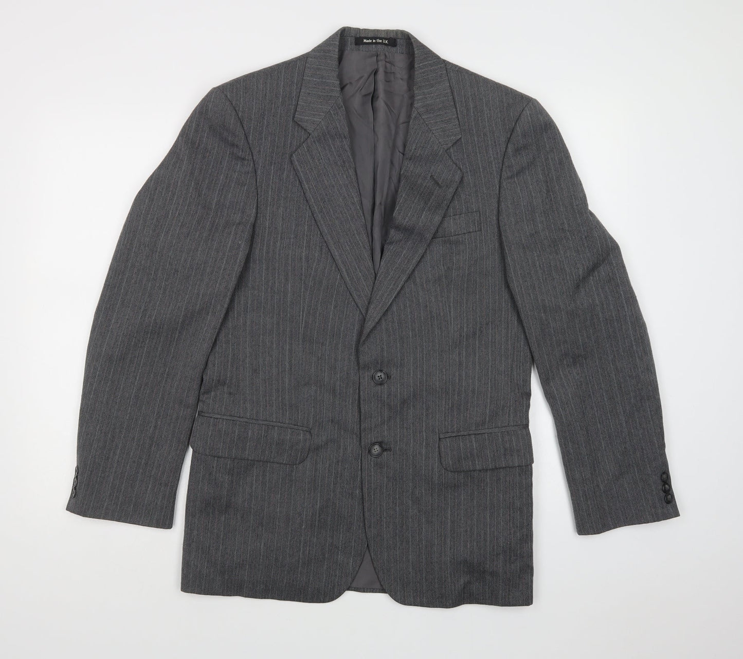 M&S Mens Grey   Jacket Blazer Size M  Button