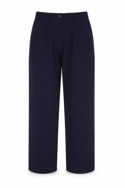 Tailored Image Womens Blue  Polyester Dress Pants Trousers Size 10 L32 in Regular Button