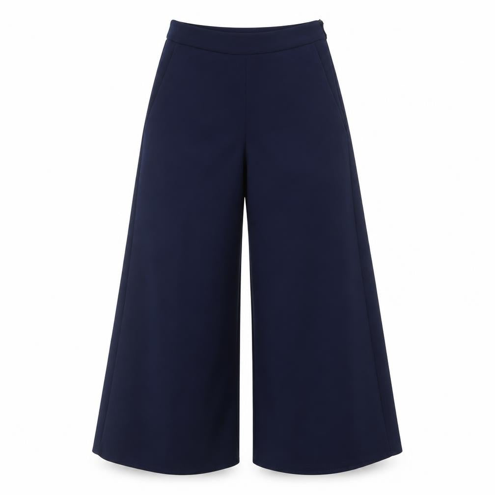 Queenie London Womens Blue  Polyester Dress Pants Trousers Size 8 L23 in Regular Zip