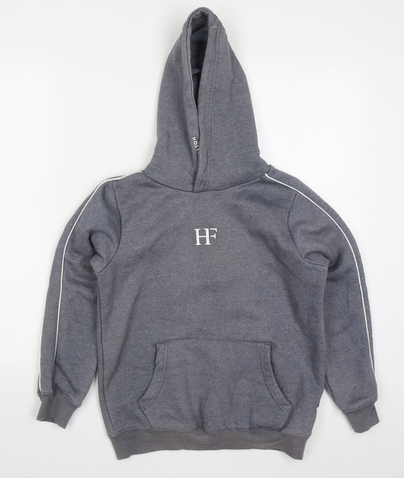 Holyfield Boys Grey  Cotton Pullover Hoodie Size 10-11 Years  Pullover