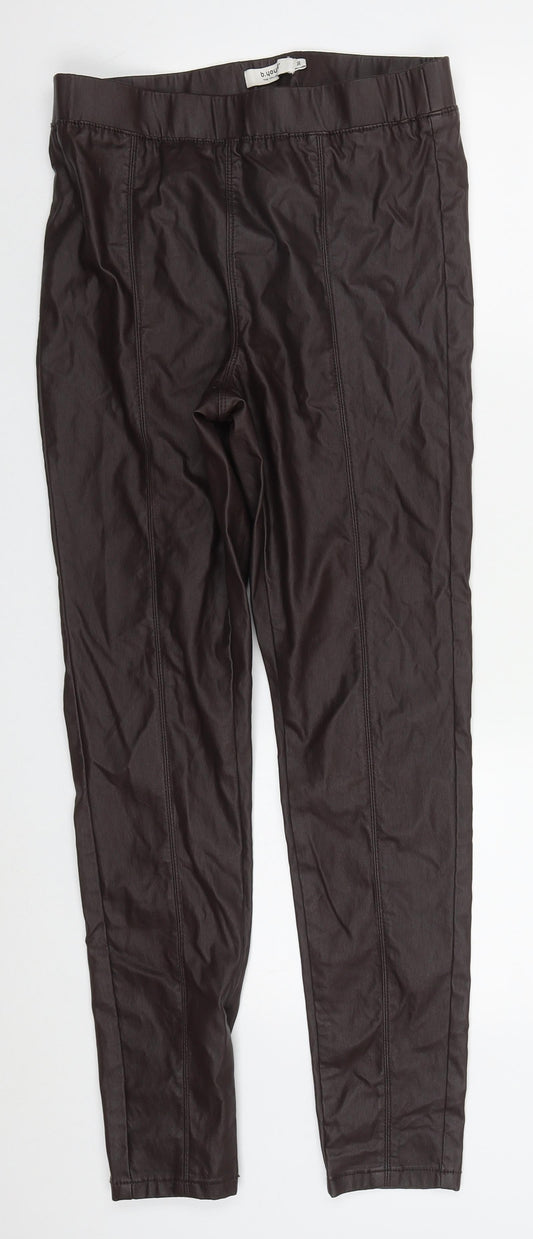 B Young Womens Brown  Polyurethane Carrot Leggings Size 30 in L29 in