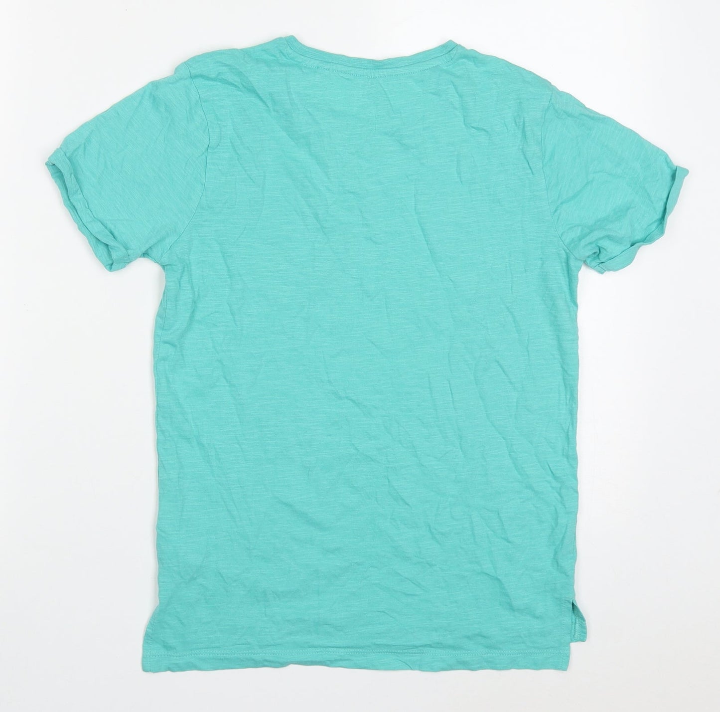 NEXT Boys Blue  Cotton Basic T-Shirt Size 10 Years Crew Neck Pullover