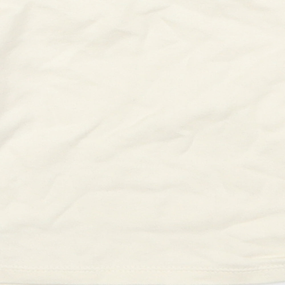 George Baby Beige  Cotton Basic T-Shirt Size 3-6 Months Round Neck Pullover - Fun Days