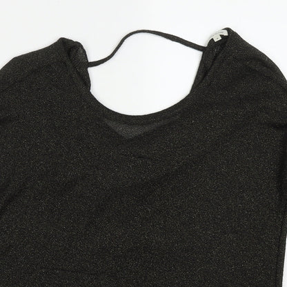 River Island Womens Green Round Neck  Polyester Pullover Jumper Size 8