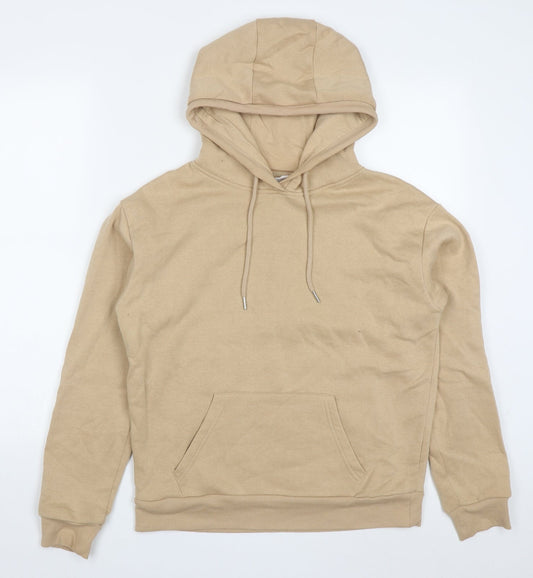 Primark Womens Beige  Cotton Pullover Hoodie Size 6  Pullover