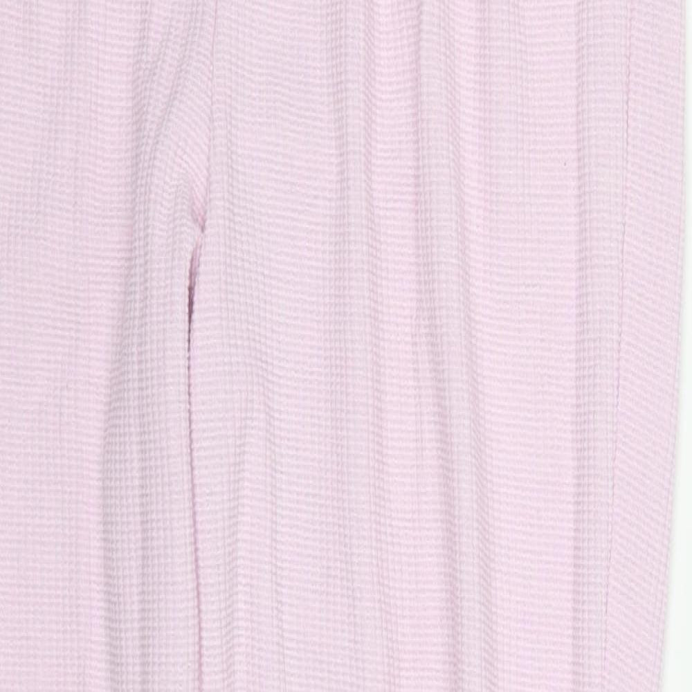 ASOS Womens Pink  Polyester Sweatpants Trousers Size 12 L27 in Regular Drawstring