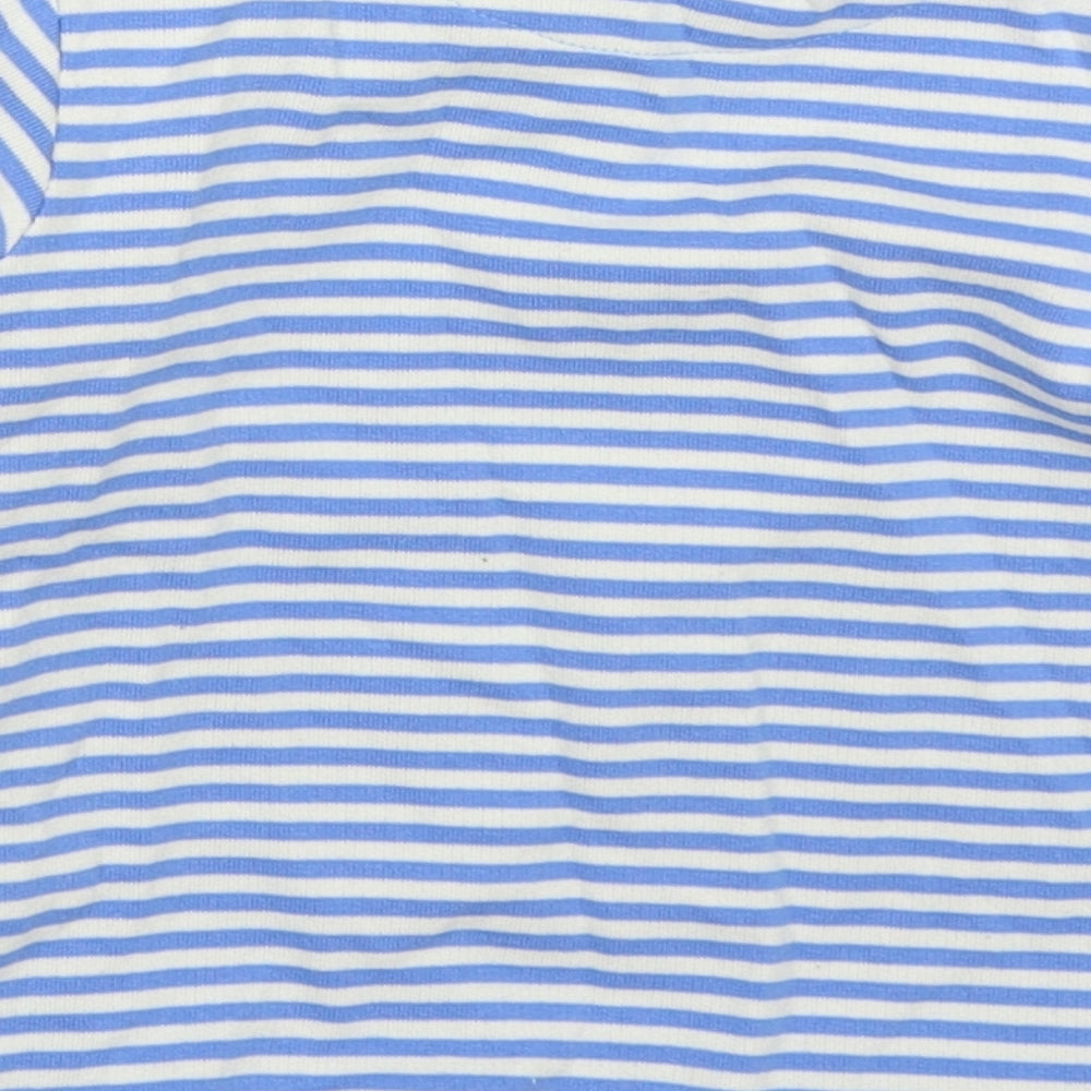 Marks and Spencer Boys Blue Striped Cotton Pullover Sweatshirt Size 2-3 Years  Pullover - Save the Planet