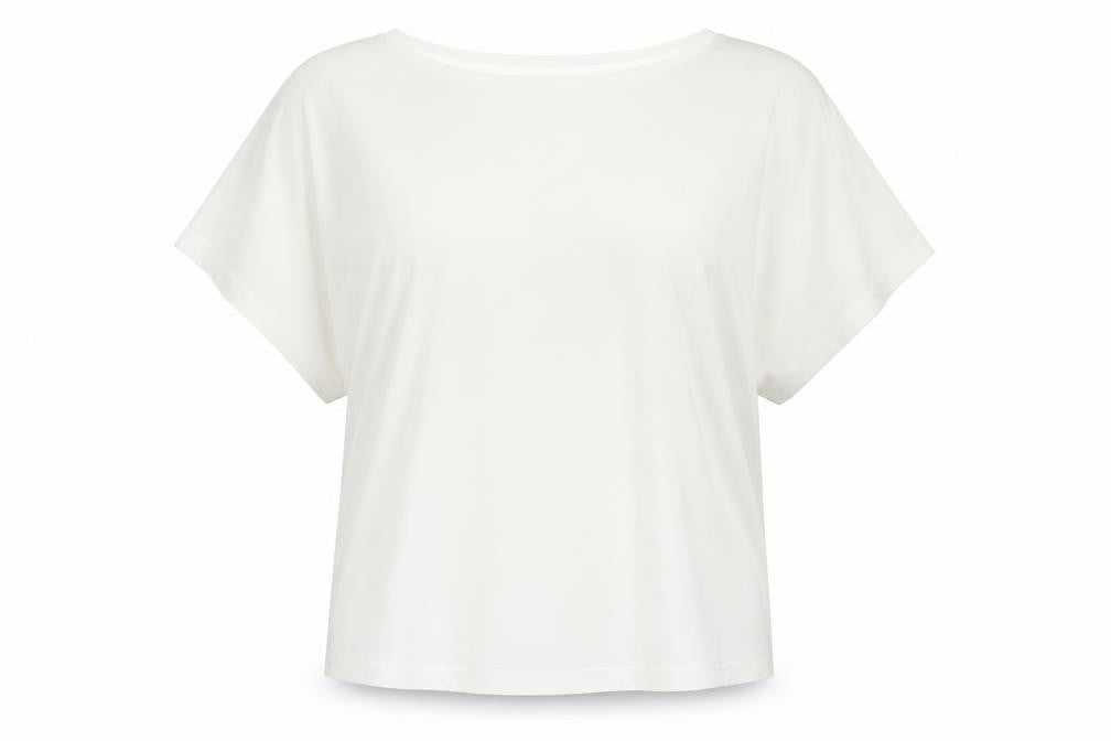 H&M Womens White  Polyester Basic T-Shirt Size M Round Neck