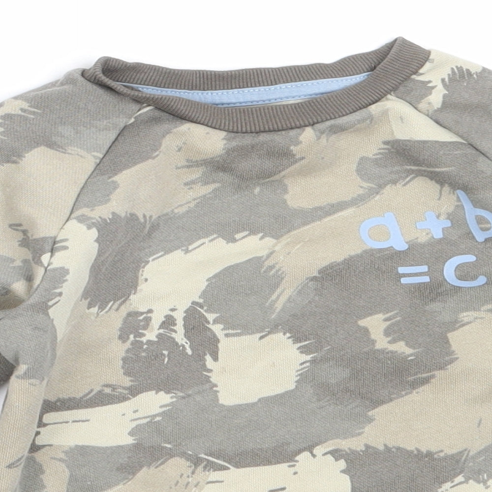 Primark Boys Green  Cotton Pullover Sweatshirt Size 2-3 Years