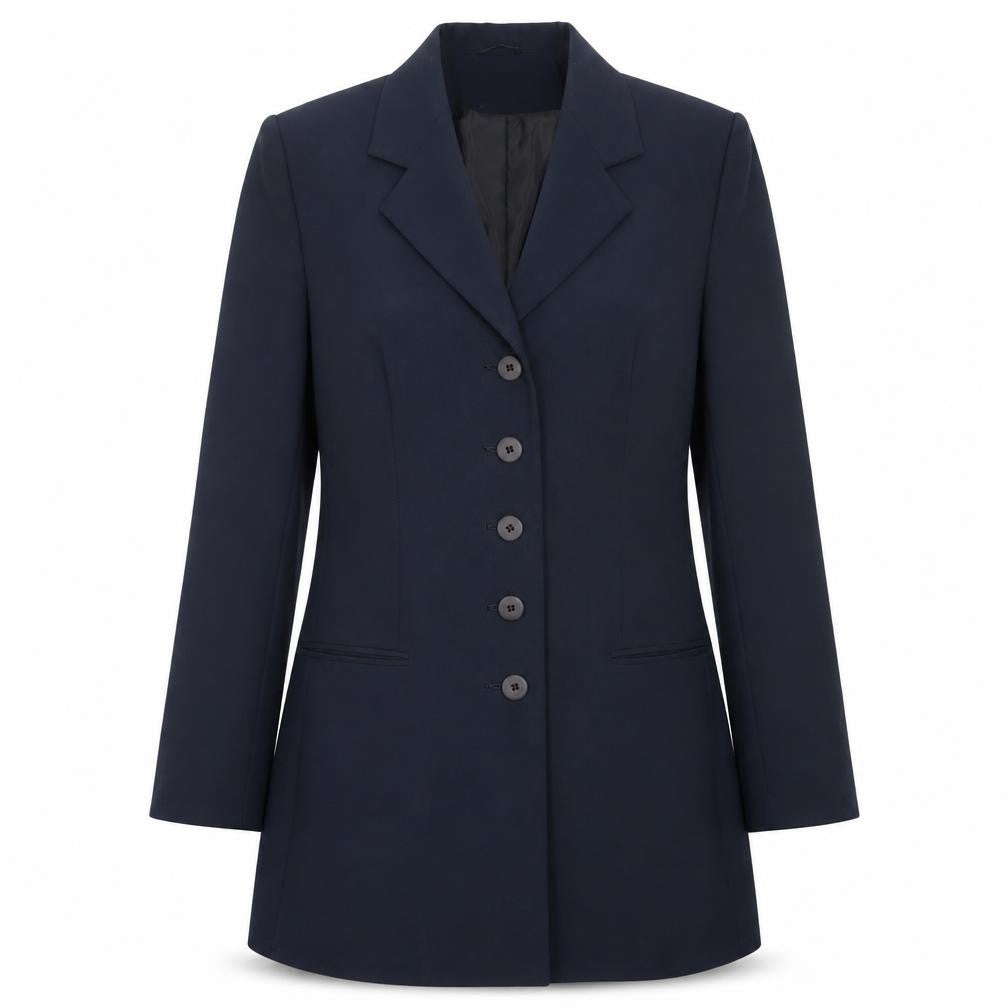 CONTEXT Womens Blue  Polyester Jacket Blazer Size 12