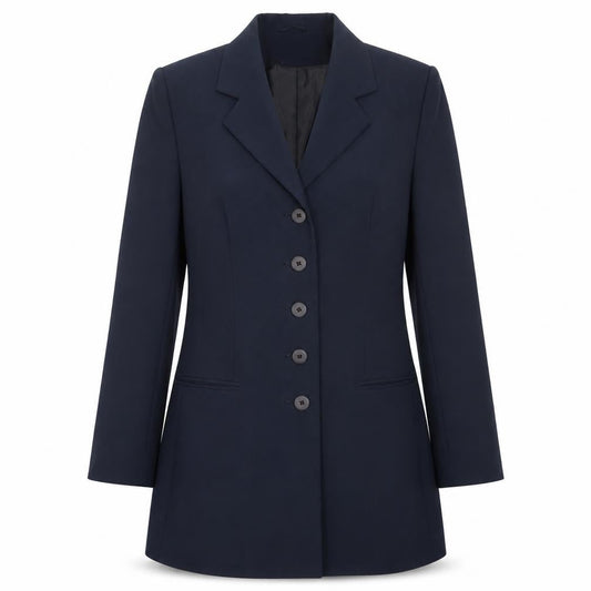 CONTEXT Womens Blue  Polyester Jacket Blazer Size 12
