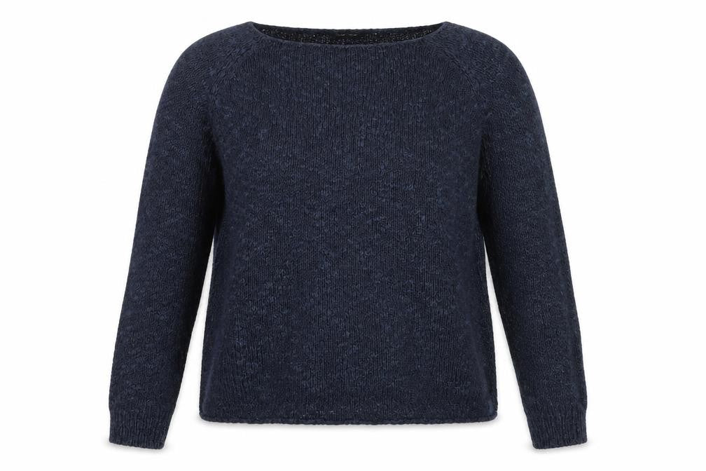 New Look Womens Blue Round Neck  Acrylic Pullover Jumper Size 10
