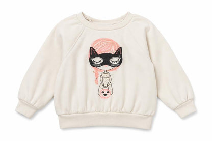 Gap Girls Ivory  Cotton Pullover Sweatshirt Size 2 Years