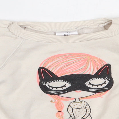 Gap Girls Ivory  Cotton Pullover Sweatshirt Size 2 Years