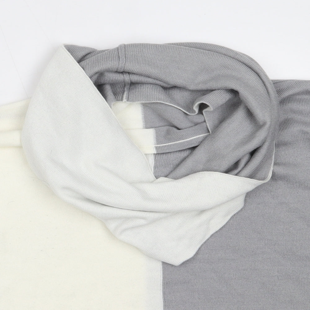 Preworn Womens Ivory Round Neck  Acrylic Pullover Jumper Size 12