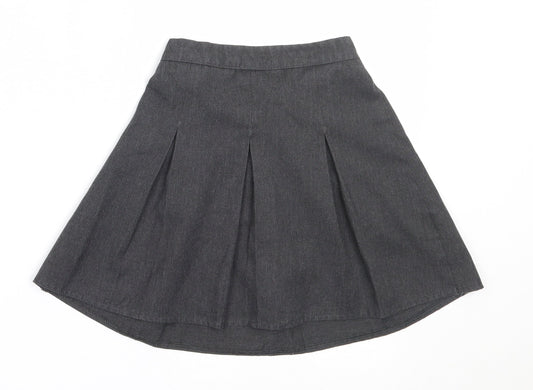 George Girls Grey  Polyester Flare Skirt Size 4-5 Years  Regular  - school
