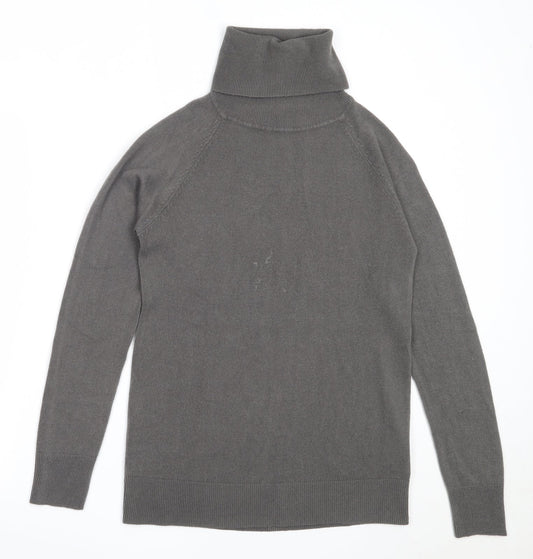 Atmosphere Womens Grey Roll Neck  Acrylic Pullover Jumper Size 10