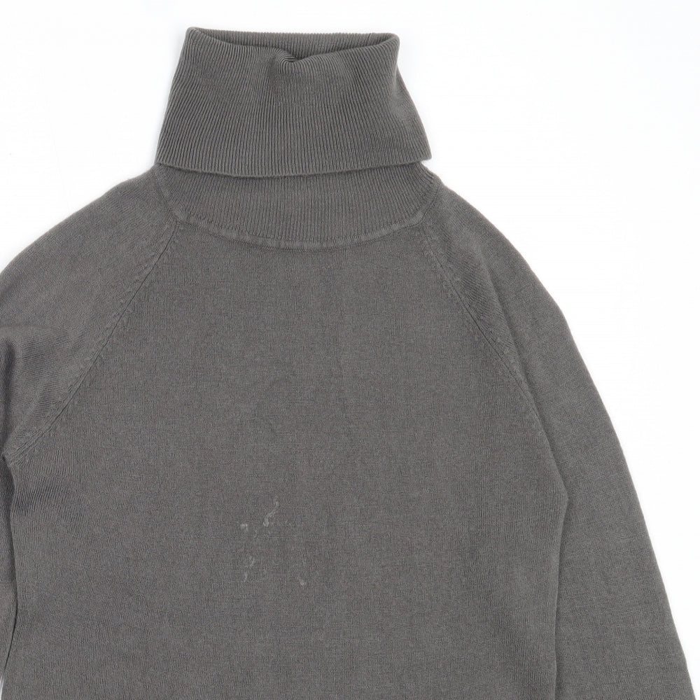 Atmosphere Womens Grey Roll Neck  Acrylic Pullover Jumper Size 10