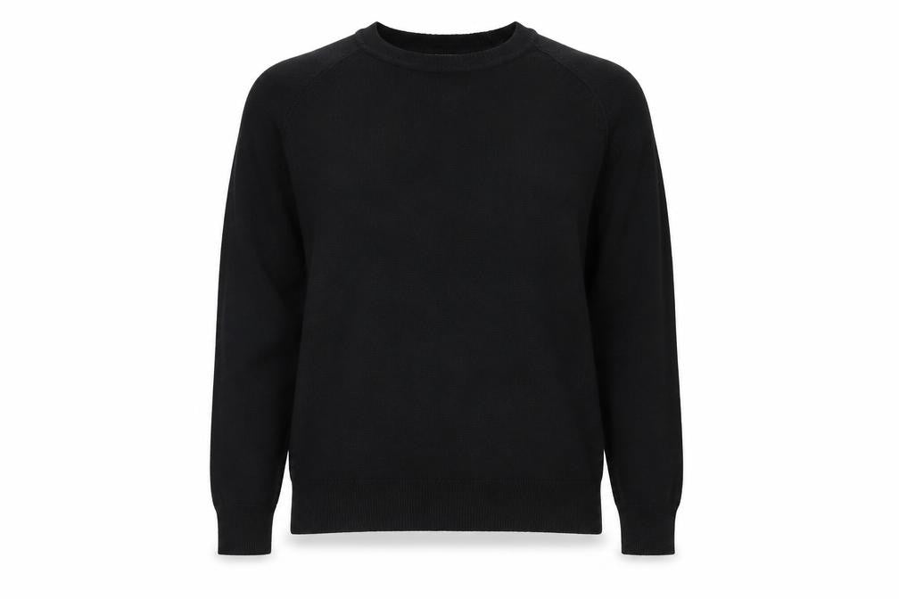 Primark Womens Black Round Neck  Acrylic Pullover Jumper Size L