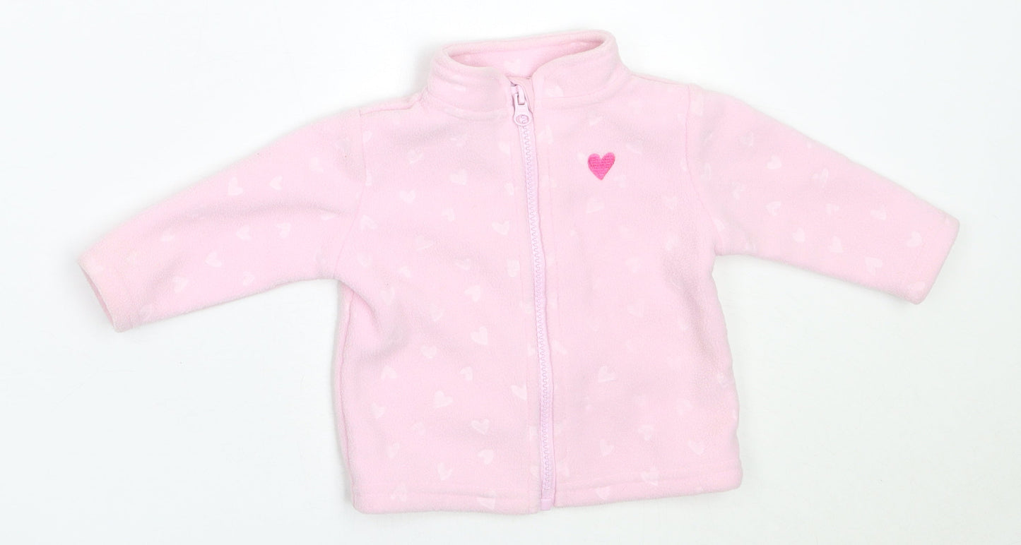 Dunnes Stores Girls Pink   Jacket  Size 0-3 Months