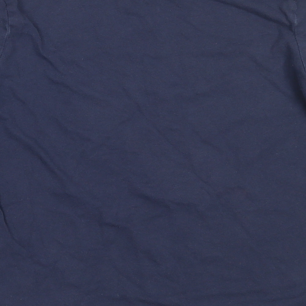 Oshkosh Boys Blue  Cotton Basic T-Shirt Size 10 Years Round Neck