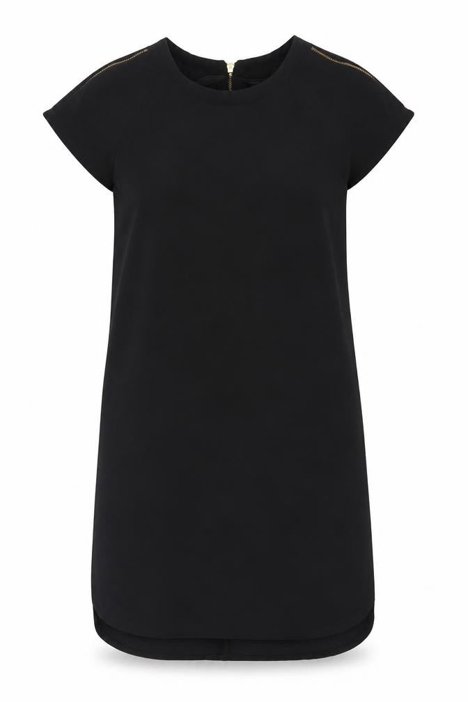 Atmosphere Womens Black  Polyester Shift  Size 8  Round Neck
