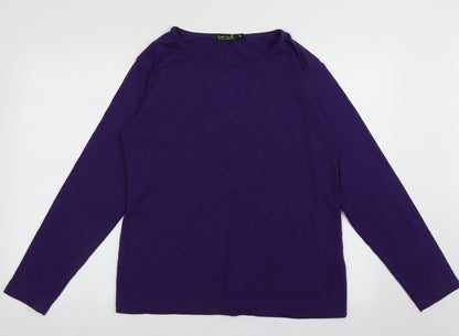GW Classy Womens Purple  Polyester Pullover Sweatshirt Size XL  Pullover