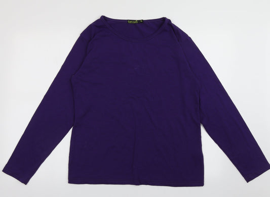 GW Classy Womens Purple  Polyester Pullover Sweatshirt Size XL  Pullover